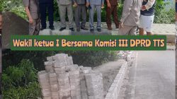 Komisi III DPRD TTS Ragukan Mutu dan Kualitas Pekerjaan Trotoar di kelurahan Kampung Baru