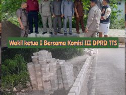 Komisi III DPRD TTS Ragukan Mutu dan Kualitas Pekerjaan Trotoar di kelurahan Kampung Baru