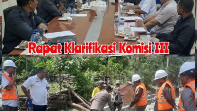 Komisi III DPRD TTS Meragukan PeKerjaan Ruas Jalan Fatumnutu-Bonle’u Diselesaikan Tepat Waktu