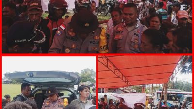 Sat Binmas Polres Bersinergi Dengan Bulog KabupatenTTS Menggelar Pasar Murah