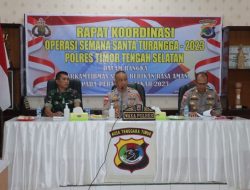 Persiapan Pengamanan Perayaan Paskah, Polres TTS Gelar Rakor Bersama Lintas Sektoral