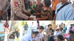 Polda NTT Memberikan Kasih Dalam Kegiatan Bakti Sosial di Kecamatan Sulamu